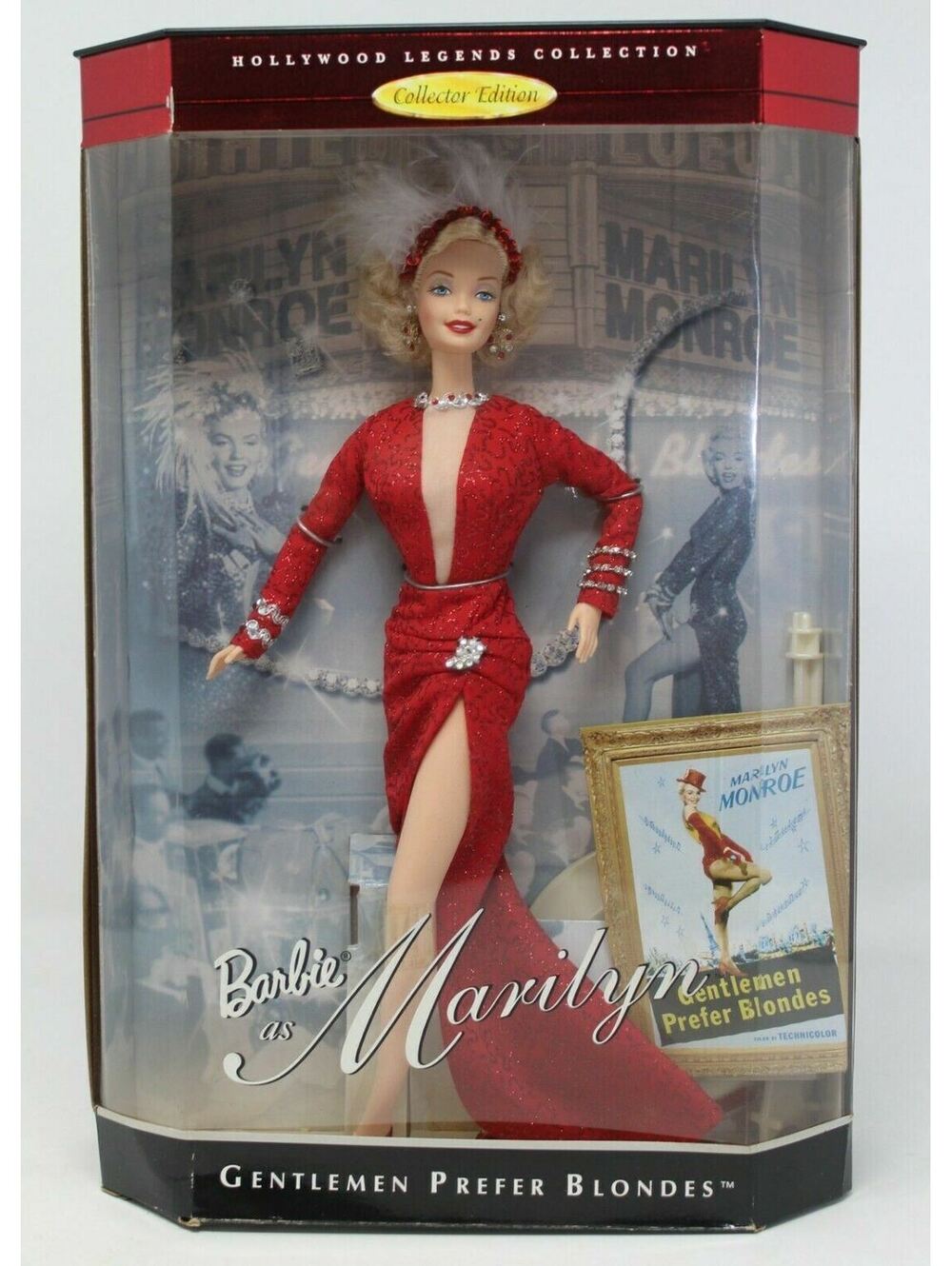 Barbie Doll as Marilyn in the Red Dress from Gentlemen Prefer Blondes 17452 NRFB